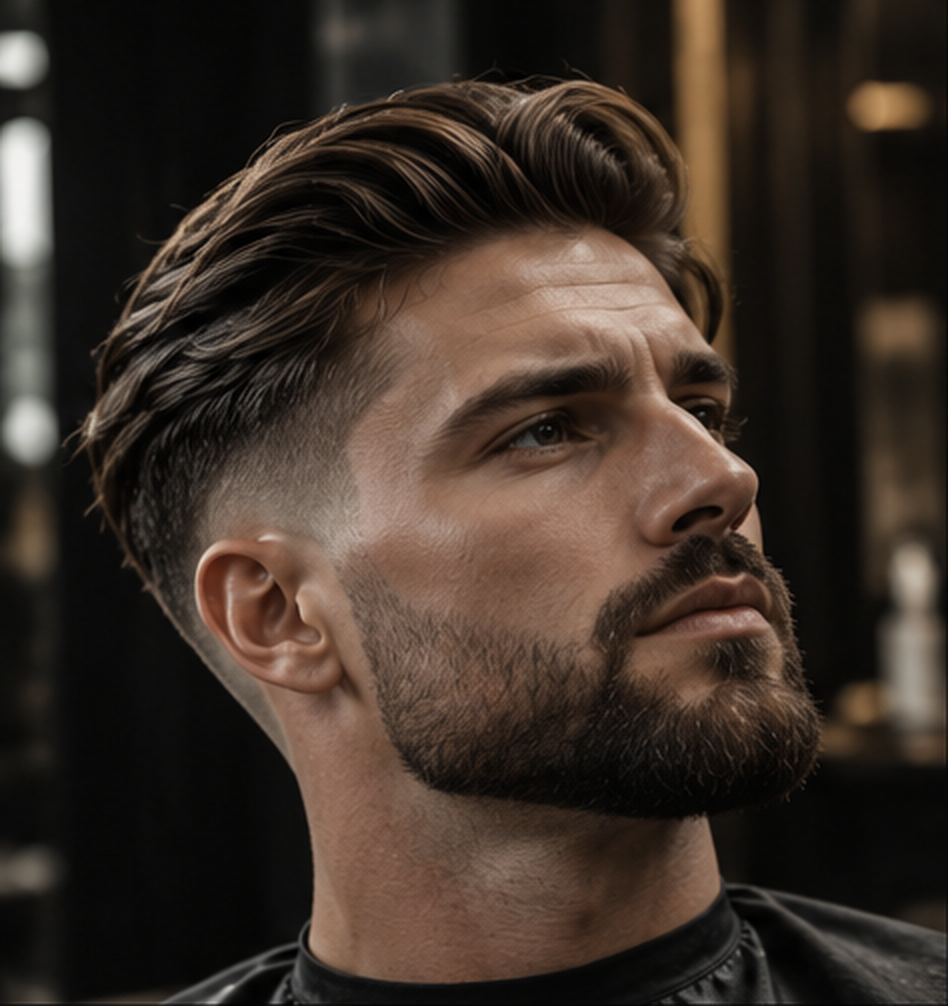 Slick Back Fade Haarschnitt
