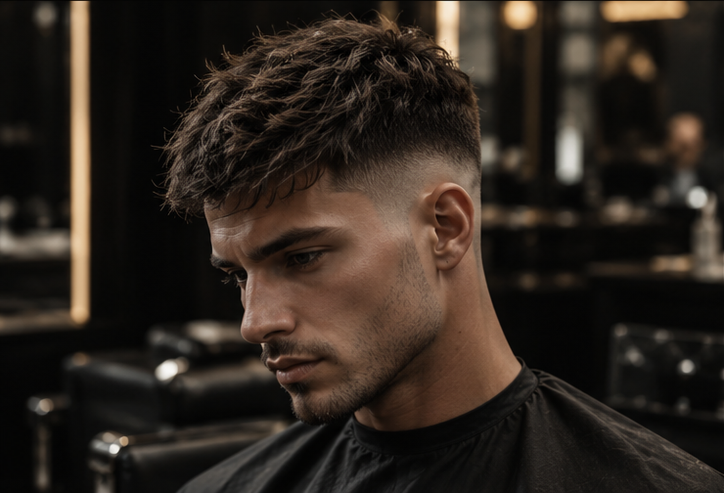 Textured Crop Fade Haarschnitt